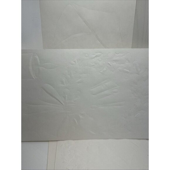 Vintage Rauch Industries Frosty Christmas Stencils 32 Large Spray Snow Stencils - Picture 13 of 14